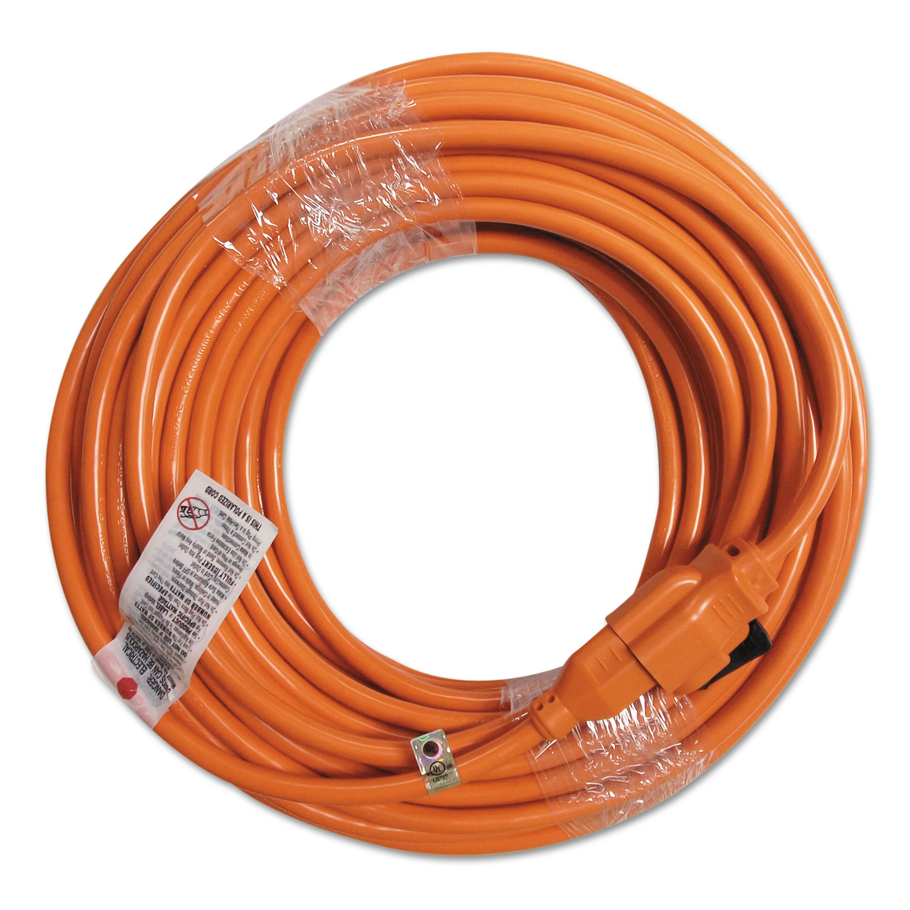 Innovera Indoor Extension Cord, Locking Plug, 100ft, Orange Walmart
