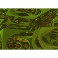 thumbnail image 1 of Ahgly Company Indoor Rectangle Patterned Dark Forest Green Area Rugs, 8' x 12', 1 of 6