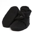 thumbnail image 2 of Ella Bonna Muslin Stay On Baby Booties, Black, 6-12 Months, 2 of 6