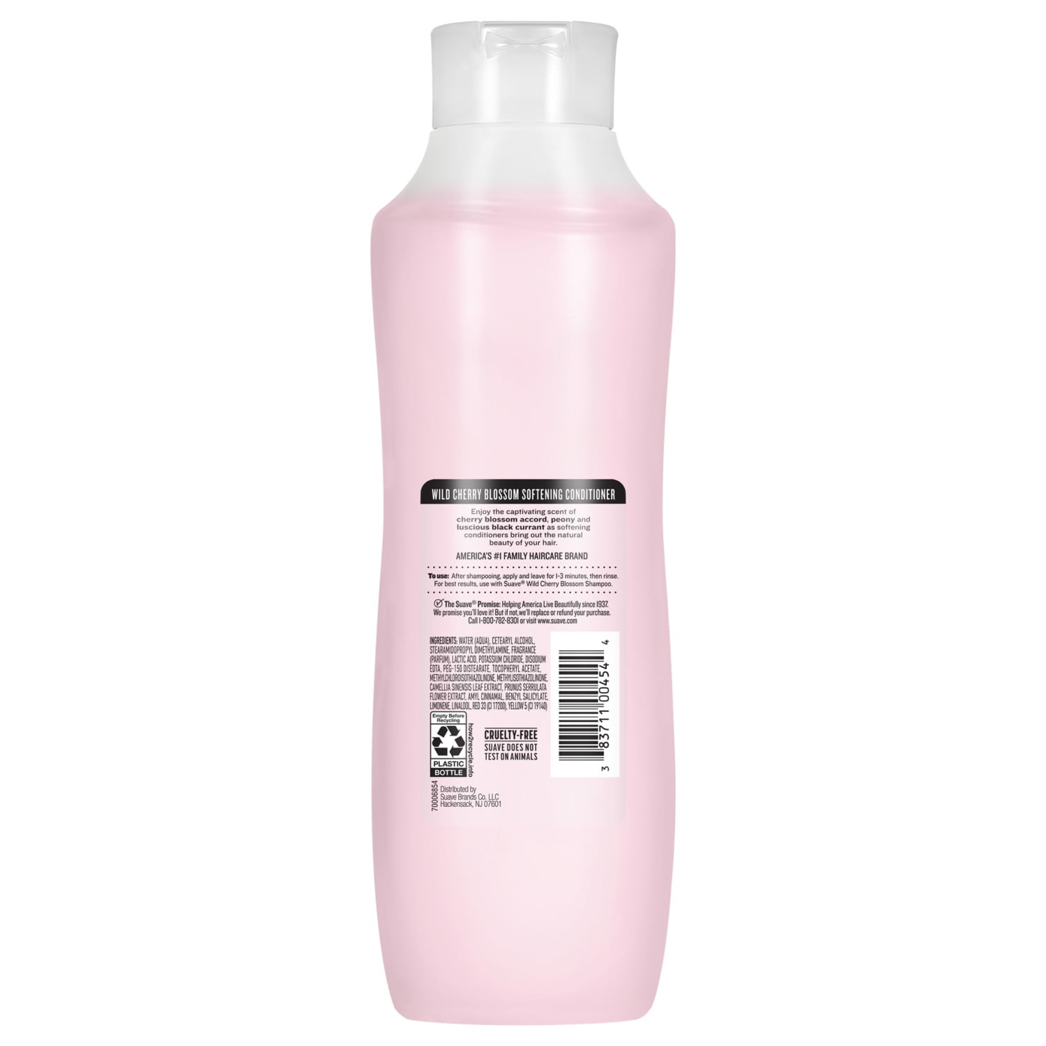 (4 pack) Suave Wild Cherry Blossom Softening Conditioner with Cherry Blossom Extract & Vitamin E, 22.5 FL OZ