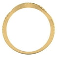 thumbnail image 5 of 0.16 ctw Wedding Band for Women - 14K Yellow Gold Natural Citrine Stackable Eternity Ring, 5 of 6