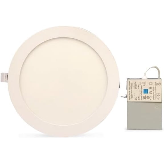 4" Ultra-Thin LED Recessed Ceiling Light, 5CCT, Dimmable, 2700K-6000K
