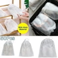 thumbnail image 3 of 50 Pcs Shoe Bags, Travel Shoe Bags For Packing Translucent Drawstring Dust Proof Shoe Pouches Non Woven Fabric Shoe Bags For Storage, 3 of 4