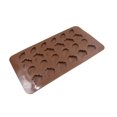 thumbnail image 3 of Sowaka 2 piezas molde de chocolate con forma de hoja 24 cavidades molde suave de silicona marrón para dejar hornear dulces muffins, 3 of 4