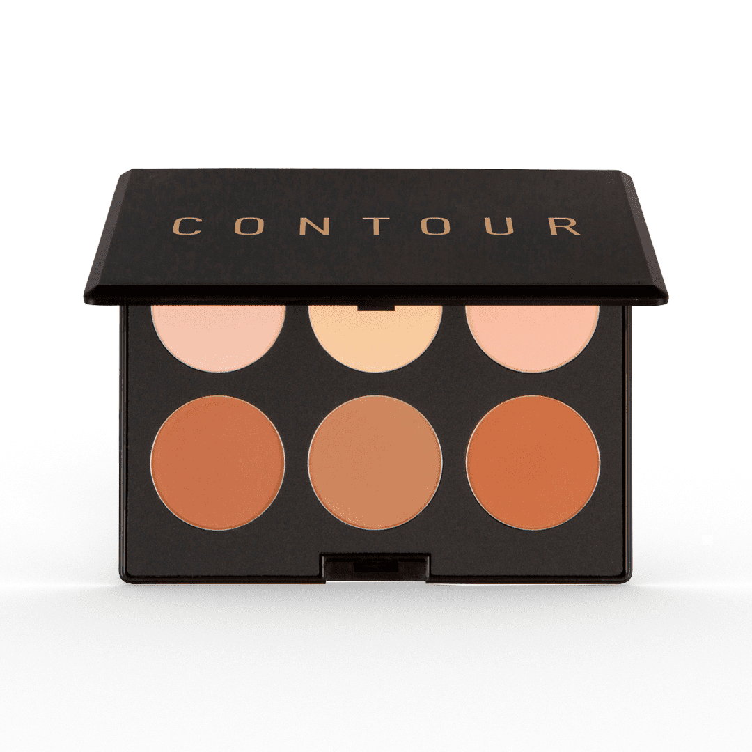 Elizabeth Mott Contour Kit and Highlighting Powder Palette | Natural Glow and Contour Kit with 6 Shades | Cruelty-Free and Paraben-Free