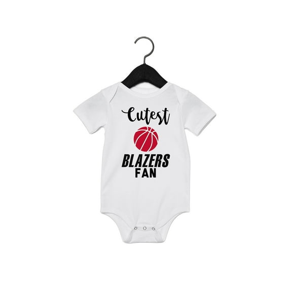 EGDKids Cutest Fan Basketball Quote Baby Bodysuit White ( Newborn )