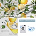 thumbnail image 4 of White Flowers Blackout Curtains for Bedroom/Living Room, Thermal Insulated Kitchen Curtains, Countryside Lemon Fruit Garden Grommet Darkening Window Treatment Drapes 42"x63"x2, 4 of 8