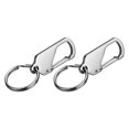 thumbnail image 1 of Shisuyan 2Pack Car Key Chain Keyring Car Keychain Reliable Stainless Steel, 1 of 8