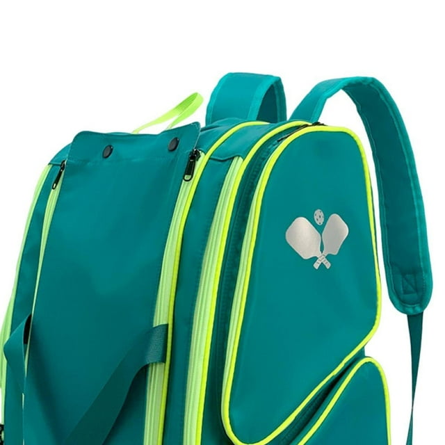 jinwen Paddle Bag Portable Pickleball Racket Backpack for Outdoor Women Backpacking green