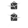 thumbnail image 1 of Shisuyan Creative Wall Clock Movement Set White 2Pcs 4.72x2.36x0.59in, 1 of 8