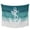 Teal, variant on Nautical Anchor Navy Blue Small Tapestry for Bedroom Wall Hanging Tapestry, Coastal Ocean Ombre Striped Ceiling Backdrop Tapestries Poster Blanket Wall Decor for Teens Room Living Room Dorm 23" x 28"