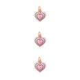 thumbnail image 3 of Langgg Keyring Keyholder DIY Small Decorative Purse Pendent Multipurpose Sweet Gift Workmanship Bag Decor Heart Keychain Pink 3Set, 3 of 6