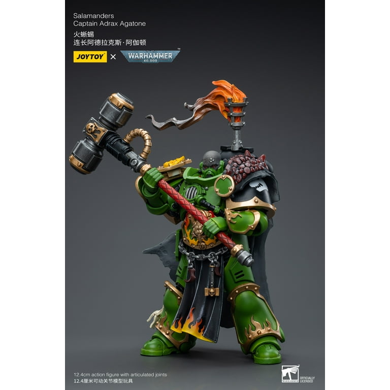 JoyToy - Warhammer 40K - Salamanders: Captain Adrax Agatone 1/18