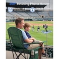 thumbnail image 4 of ABORON Oversized Camping Chair with Phone Holder, 600lbs Heavy Duty Folding Chair for Adults, Padded All in One Lawn Chair with Cup Holder & Side Pockets for Outdoor Sports, Green, 4 of 6