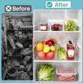thumbnail image 5 of Sindcom 8 Pack Clear Plastic Storage Bins with Handles, Pantry Organizer Bins, Refrigerator, Cabinet, Kitchen, Countertops, Stackable Storage Containers for Home, 4 Pack Large and 4 Pack Small, 5 of 7