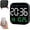 Three Color, variant on Hangable Standalone Square Clock - Large Digital Wall Clock with Remote Control, Auto-Dimming LED Display, Temperature, Humidity & Date, Big Digital Clock for Home, Office, Bedroom (Bule)