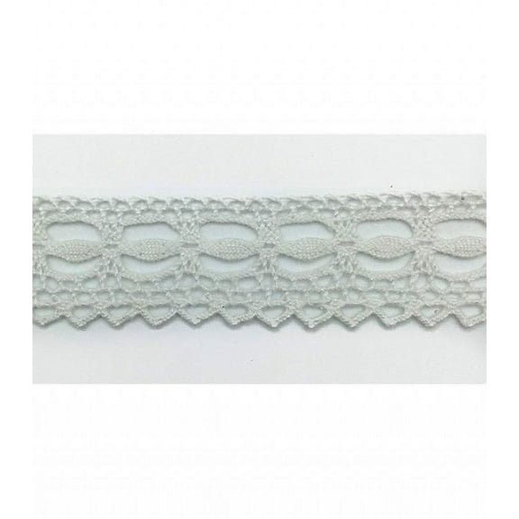 Trimplace White 7/8" Dainty Vintage Cluny Lace