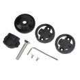 thumbnail image 2 of Soporte para computadora de bicicleta, ánodo CNC, diámetro de horquilla delantera de 28,6 mm, tornillos de acero inoxidable 304, cubierta de dirección para potencia de bicicleta, soporte negro, 2 of 14