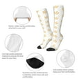 thumbnail image 6 of Fotbe Wheat print Women's Men's Novelty Crew Socks Cotton Socks Knee High Socks for Walking,Running,Nurses,Pregnancy, 6 of 9