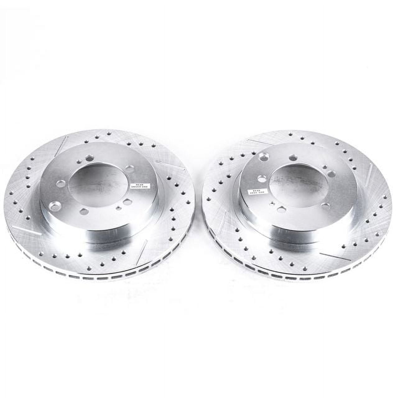 Power Stop Rear Pair of Drilled and Slotted Brake Rotors JBR786XPR