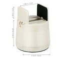 thumbnail image 2 of Milisten 4-Pack White Bed Risers for Bed Frame Height Adjustment, Hard Plastic, Easy to Install Furniture Lifts, 2 of 8