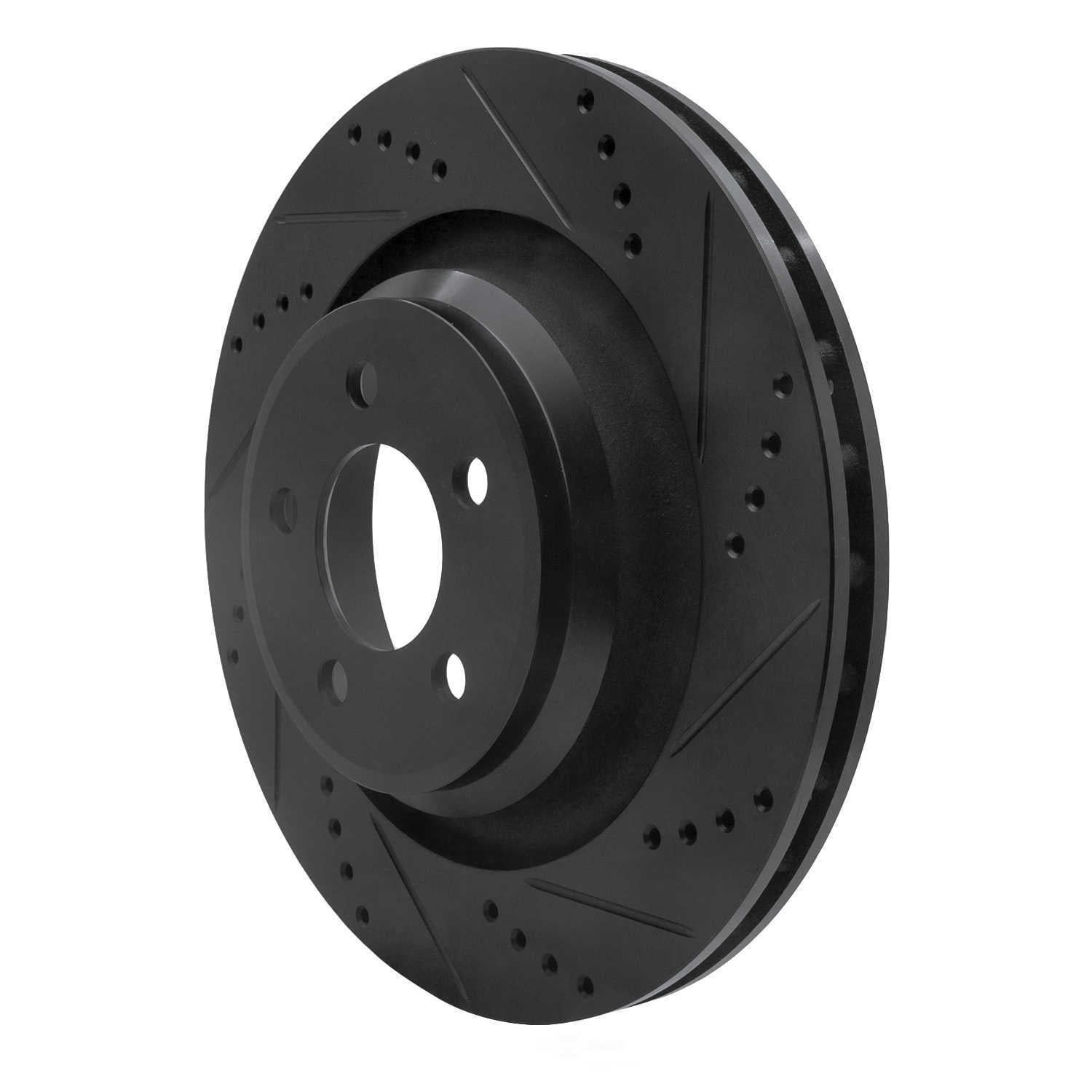 Dynamic Friction Company 633-39020R DFC Brake Rotor - Drilled And Slotted - Black