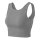 thumbnail image 1 of Camiseta deportiva cropped sin mangas gris U/D XXL canalé, 1 of 6