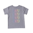 thumbnail image 4 of DeHolifer Girls T Shirts Casual Short Sleeve Kids Soft Heart Printed Tunic Tops Loose Summer Tees Blouses Gray,140, 4 of 5