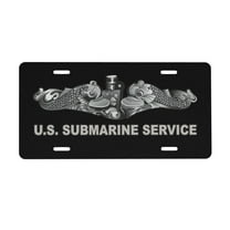 U.S. Submarine Service License Plate 6x12 Inch Thickening Aluminum Metal Decorative License Plates, Universal Fit For Trucks, Suvs, Vehicles