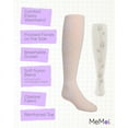 thumbnail image 3 of MeMoi  Flocked Floral Opaque Tights - Girls - Female, 2-4, Winter White, 3 of 7