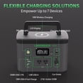 thumbnail image 2 of LMENGER X3 Pro Portable Power Station 326Wh, Solar Generator 550W with AC/USB/Type-C/Car Outlet, LiFePO4 Electric Generator for Outdoors Travel Camping Home Blackout, 2 of 9