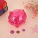 thumbnail image 5 of Dibujos animados monedas transparentes alcancía caja de ahorro de plástico juguetes (L Rose) Likrtyny Para estrenar, 5 of 8