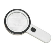 Kojanyu Magnifying Glass With Light 30X Handheld Large Magnifying Glass 12 LED Clearance Sales