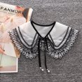 thumbnail image 1 of ADDHAT 1Ud Collar Para Mujer Negro Decorativo Desmontable Para Suéteres Y Chaquetas, 1 of 8