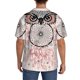 thumbnail image 3 of Balery Dreamcatcher With Owl Camisa Casual de Manga Corta con Botones para Hombre, Texturizada, Estilo Cubano, para Playa, Verano-3X-Large, 3 of 5