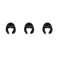 thumbnail image 2 of Guardoinrt Perruque Cheveux Raides Doux Perruque Extensible Durable Confortable Cheveux Respectueux de la Peau Quotidien Cosplay Parti 3Set, 2 of 6