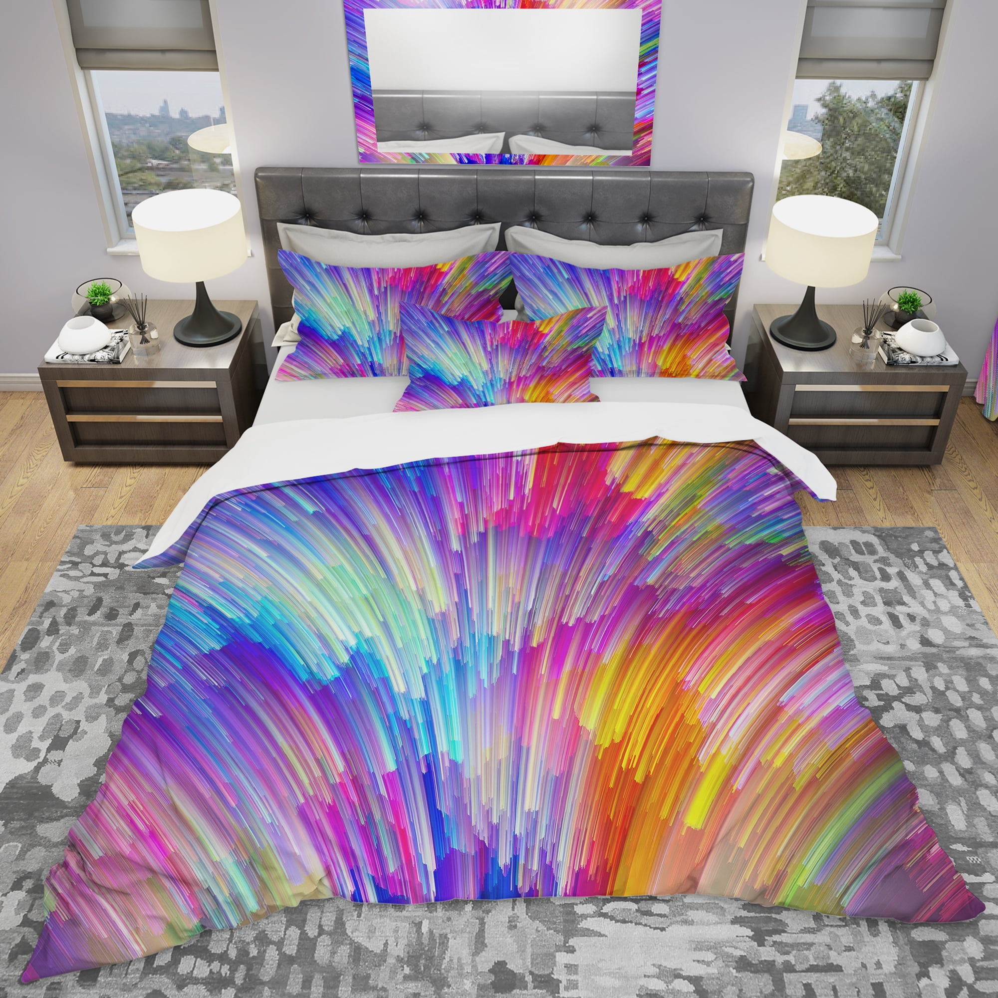 Designart 'Synergies of Painter Palette' Modern & Contemporary Duvet Cover Set