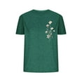 thumbnail image 2 of Aqestyerly T-shirt Blouse d'Été Décontracté à Col Rond Imprimé à Manches Courtes pour Femmes, Haut Quotidien Léger avec Imprimé Élégant, 2 of 6