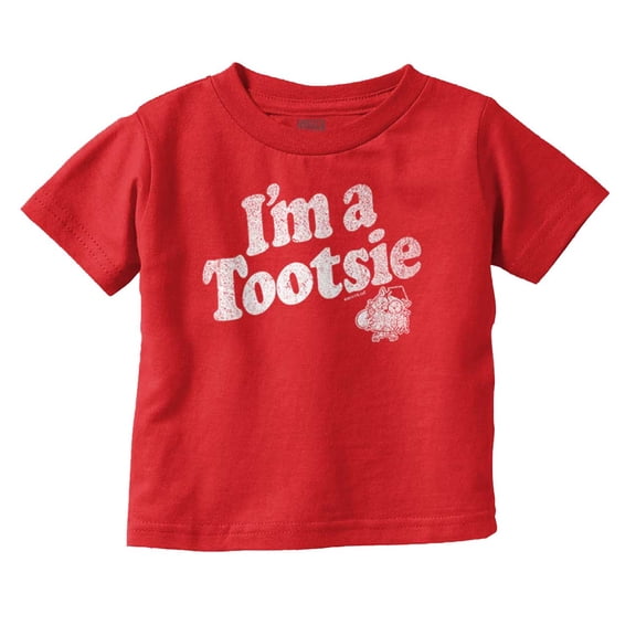 Mr Owl Cute I'm a Tootsie Retro Candy Toddler Boy Girl T Shirt Infant Toddler Brisco Brands 18M