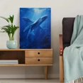 thumbnail image 5 of Realistic Whale Canvas Print, Ocean Marine Life Wall Art for Living Room Bedroom Office Hotel Bathroom, 5 of 8
