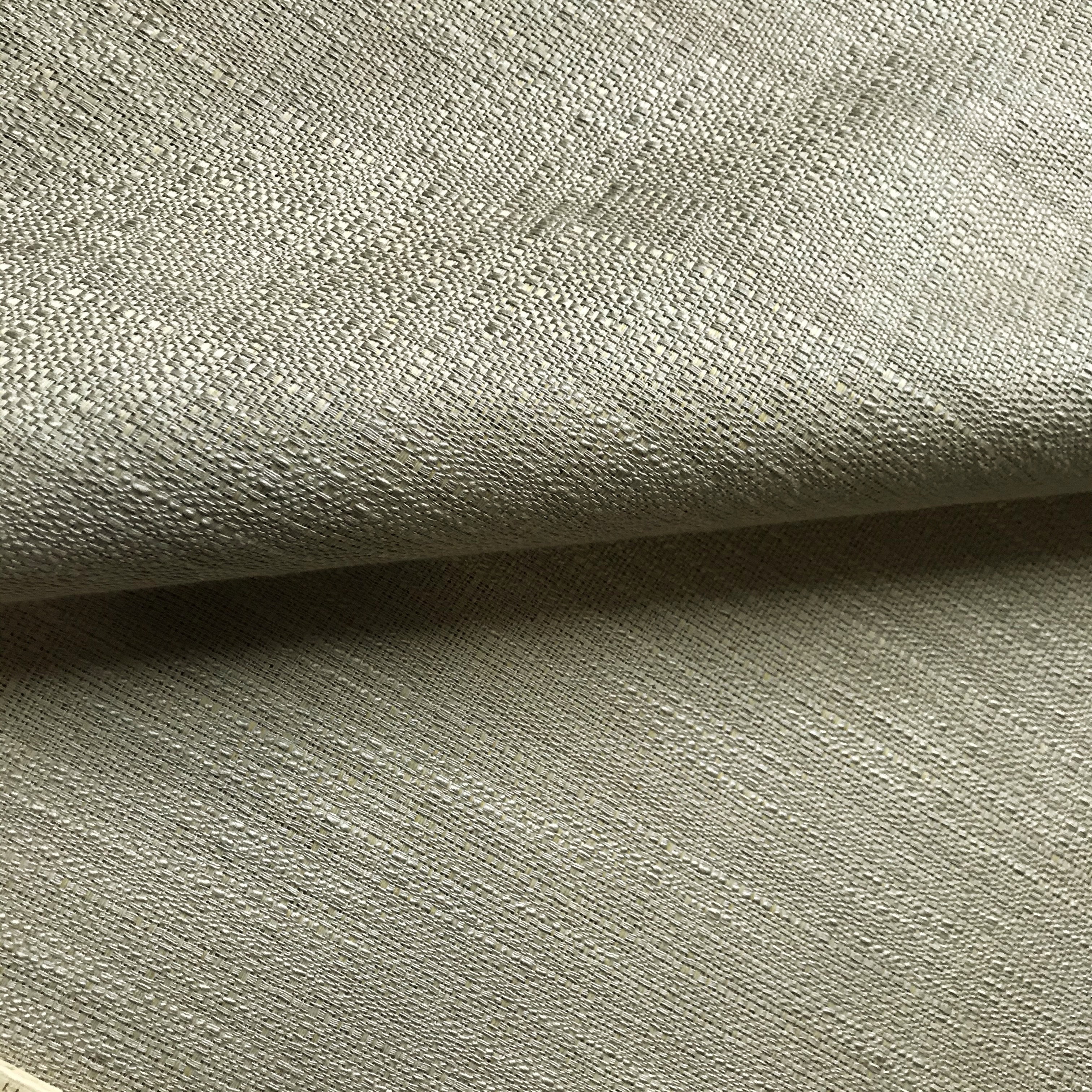 Drapery Upholstery Fabric Solid Rustic Burlap Textured Linen Fabric Natural 