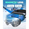 thumbnail image 4 of Gafas de esquí Snowalva sin marco con 2 lentes de esquí con imanes UV400, 4 of 7