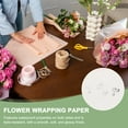thumbnail image 4 of Uxcell Flower Wrapping Paper, Iridescent Double Sided Plastic Bouquet Packaging Waterproof Florist White, 4 of 7
