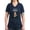 Navy, variant on - Notorious RBG Women's V Neck Dark T Shirt - Women's V-Neck Dark T-Shirt