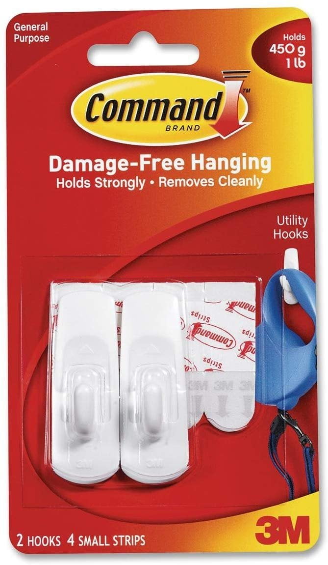 Command Strips 17002 Small Hooks with Command Adhesive