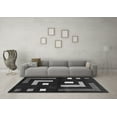 thumbnail image 3 of Ahgly Company Indoor Rectangle Abstract Gray Modern Area Rugs, 2' x 5', 3 of 4