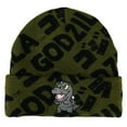 thumbnail image 1 of Godzilla Cartoon Kanji Green Beanie, 1 of 2