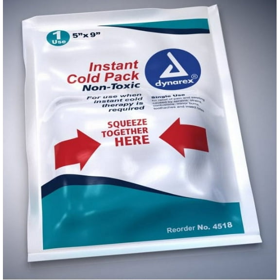 Dynarex Instant Cold Pack General Purpose 5 X 9 Inch Single Use, 4518 - Case of 24