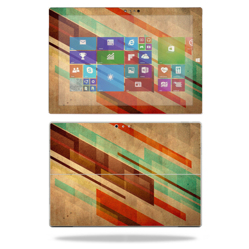 Skin Decal Wrap Compatible With Microsoft Surface Pro 3 Tablet Sticker Design Abstract Wood - image 1 of 4