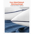 thumbnail image 4 of KFFKFF Set of 2 Decorative 20 x 20 in Pillow Inserts, Firm and Plush Square Cushions with Polyester Filling, White Throw Pillows with Zipper for Indoor Use on Bed, Couch, Sofa, or Living Room, 4 of 9